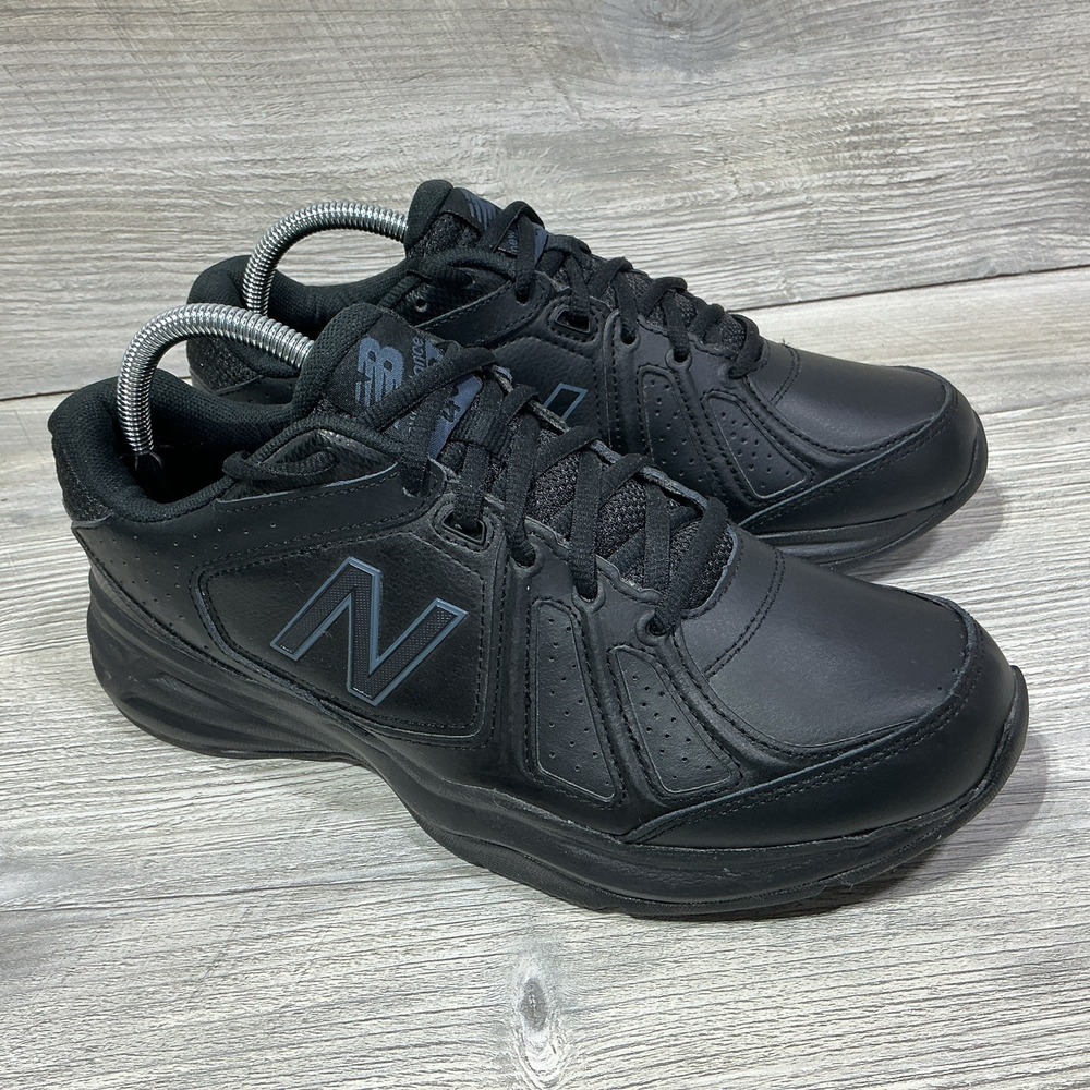 New Balance 409 MX409AB3 Low Top Training Sneakers Black Leather Men's Size 8 2E
